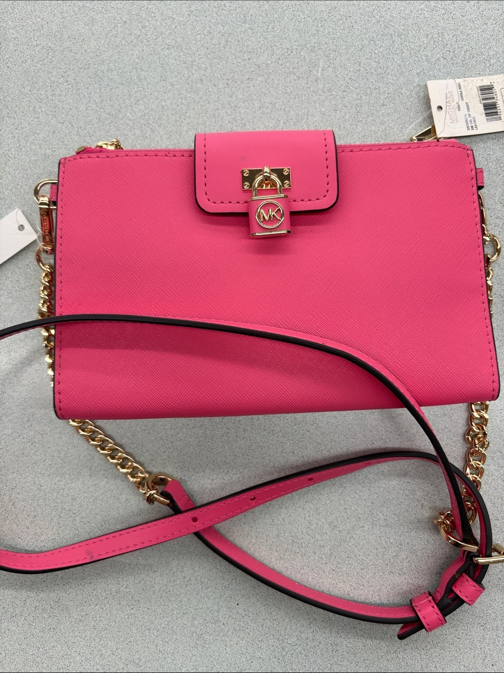 Michael Kors Camila Rose Small Double Zip Crossbody - Ruby